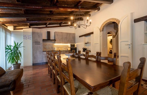 Dogana Villa | Private Villa with A/C, hot tub, sauna, private pool, WIFI, TV, patio, panoramic view, parking