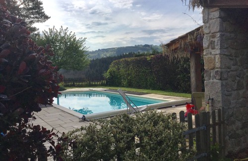 Domaize House | Puy de Dôme, Livradois Forez, traditional house with heated pool.