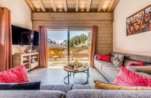 Les Boisses Apartment | Résidence Lodge Des Neiges C - Appartement 4 - pied de pistes, service hotelier inclus MAE-2580