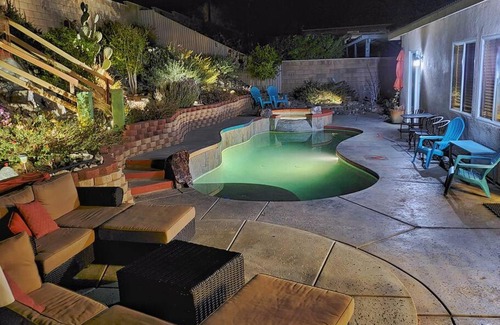 Desert Hot Springs House | Rainbow Springs - 5 Bedroom Oasis w/ Pool+Spa