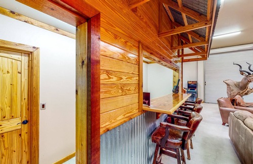 Bandera Cabin | Ranch Lodge on 100+ Acres with Exotic Wildlife, Fishing Ponds & Game Room