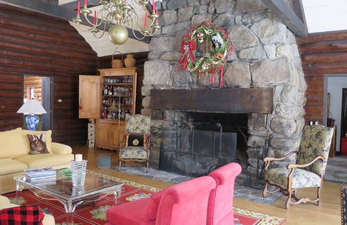Westport Cabin | Real log house on Directly on the River with heated pool one hour from NYC.