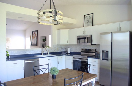 Fishers House | Relax, Play & Work in Style - Furnished 3BR w/Theater, Office, Easy Hwy Access