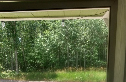 Brook Park RV Rental | Relaxing cabin in family campground