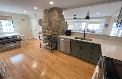 Laconia House | Remodeled Lake Winni Home: Private Dock, Beach, Kayaks, 2 Decks by Weirs
