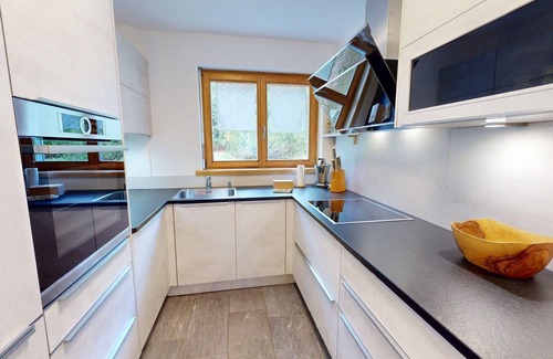 Pontresina Apartment | Renovated, beautiful holiday apartment on the 1st floor with a fantastic view.