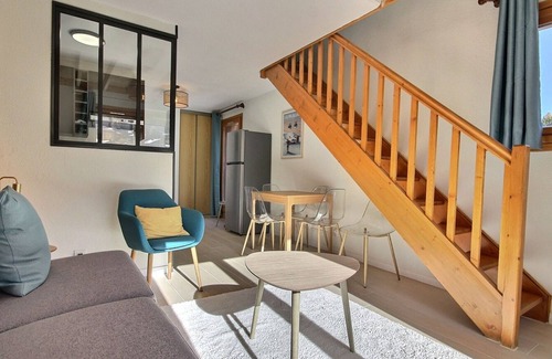 Plagne 1800 Apartment | Renovated duplex for 6 people with balcony in Plagne 1800