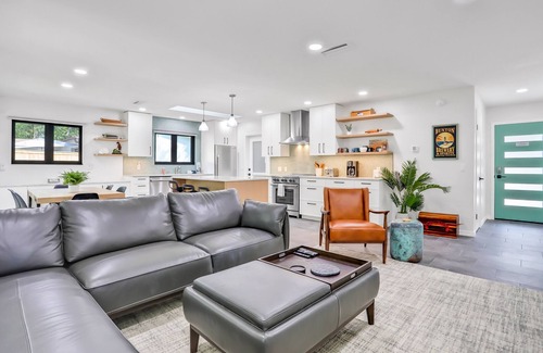 St. Augustine South House | Renovated home with private pool, patio, outdoor fireplace, & grill