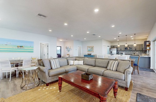 Lake Placid House | Renovated lakefront retreat with screened pool, private dock, patio, grill & W/D