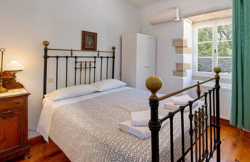 Koutsi Villa | Renovated traditional house with pool and sea views: Olive Grove House