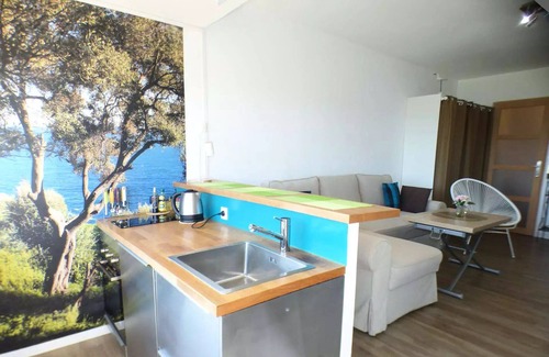 Les Sablettes Apartment | Residence Bali - Sea view, air conditioning, Wifi, beach opposite