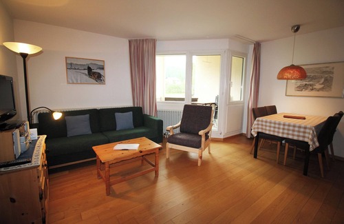 Sils-Maria Apartment | Residenza Lagrev - 1 room flat - No. 003 - Type 12A - Raised ground floor - S