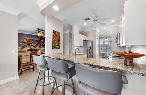 Naples Apartment | Resort Pool, Golfing and Pickleball all steps away from our beautiful condo