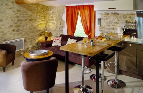 Saint-Sauveur-de-Cruzieres Villa | Restored former mill with heated pool and spa.