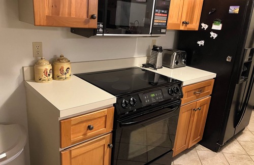 Waterville Valley Apartment | Restful King Beds, Walk to Town, Mountain View Patio