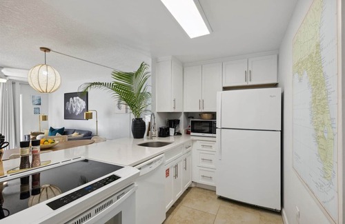 Banana River Estates Condo | Right on the Ocean - Ground Floor and Pet Friendly - Next to Pier