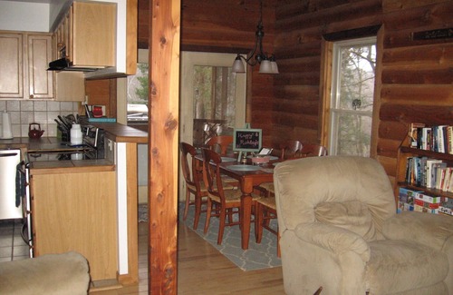 Luray Cabin | Riverfront, pet friendly ! Log cabin with 2 bedrooms and loft!