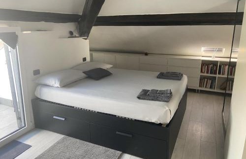 Albate Apartment | Rooftop openspace with balconies parking and bbq