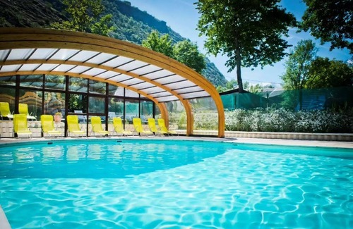 Le Bourg-d'Oisans Cabin | Roulotte Les Ecrins Standard 17m2 - 1 Schlafzimmer + plancha - 4 Personen
