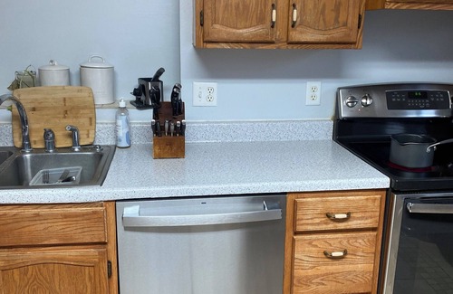 Worland House | Rustic Country 2-bedroom house with gas fireplace.