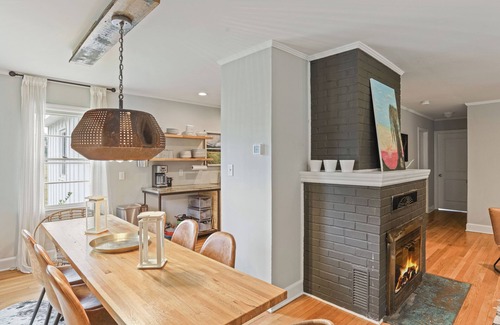 Candler House | Rustic Farmhouse Retreat- Hot Tub, Meadow Views, Fire Pit & Near Town