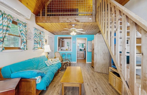 Wayne Cabin | Rustic lakefront cabin w/gas grill, firepit, kayaks, one canoe, A/C - 2 dogs OK