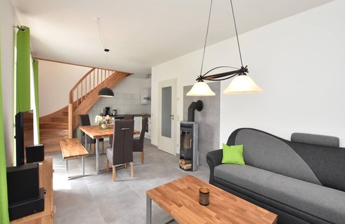 Damshagen House | Rustic Retreat with Fireplace