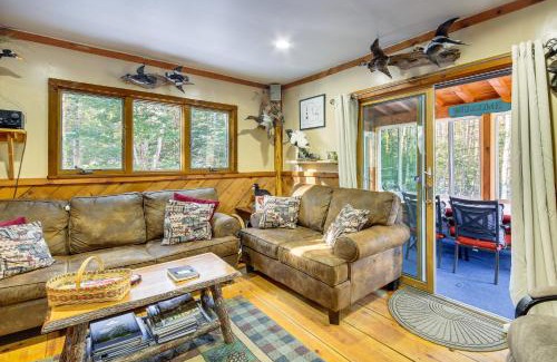 Searsport House | Rustic Searsport Cabin Loft and Sunroom on 10 Acres