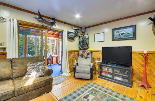 Searsport House | Rustic Searsport Cabin Loft and Sunroom on 10 Acres