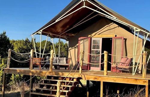 Kempner RV Rental | Safari Style Glamping Experience in the Heart of Texas Hill Country, Perfect for Animal Lovers