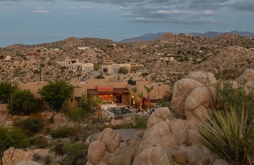 Yucca Valley House | Saguaro Ridge by Fieldtrip | Palm Tree Oasis | Pool & Yoga Deck