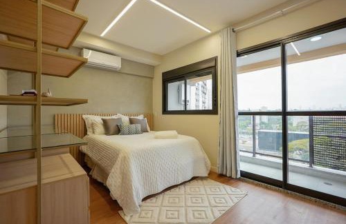 Sao Paulo Apartment | SB 1006 · Studio c/Varanda - Metro Brooklin e Shop Morumbi