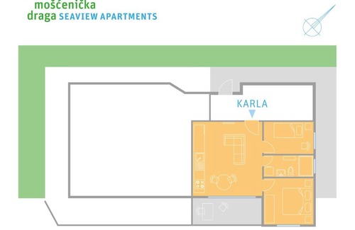 Sucici Apartment | seaview apartments croatia KARLA