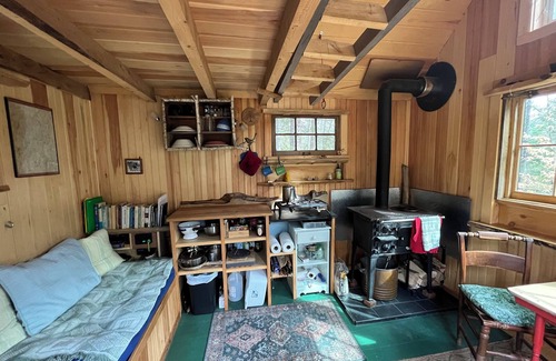 Liberty Cabin | Secluded 1-bedroom cabin in Liberty with pond frontage