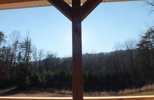 Peebles Cabin | Secluded Cabin in Amish Country! Relax by the Pond & Firepit on 6 Private Acres!