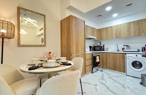 Masdar City Apartment | Serene 2BR Getaway in Masdar City | Pool & Balcony