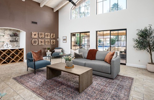 Shea Ranchos House | Shoot pool, play putt putt, or swim with high-end spacious living at Sunset Villa