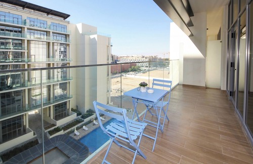 Masdar City Apartment | Silk Valley - Luxury 1 Bedroom close to Abu Dhabi Airport