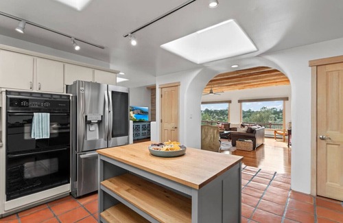 Northeast Santa Fe House | Ski Discounts! Spacious Hillside Retreat w/Spa, Games, & Views