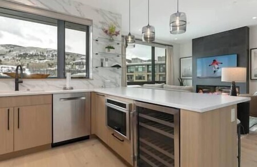 Avon Apartment | Ski In/Out Riverfront Resort. Pool & Gondola. Mountain Views