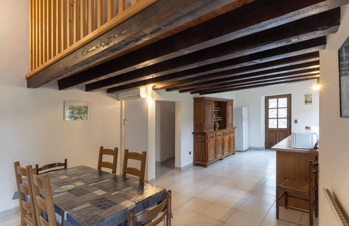 Chambonas House | Small House 'Les Sources Gîte La Grange' with Shared Pool, Private Terrace