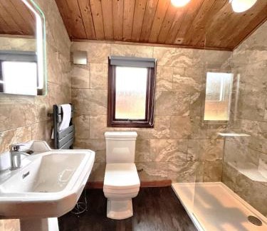 Llanybri Ski Chalet | Snowdrop 9 Hot Tub-Woodlandlodges-Pembrokeshire