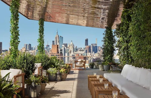 Bowery Hotel | Sophisticated High-Floor Suite with Sweeping Views of NYC, 2 Units