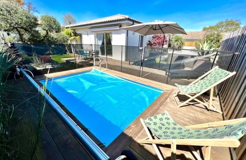 Le Teich Villa | Spa, Climatisation, Piscine Chauffée, Pétanque