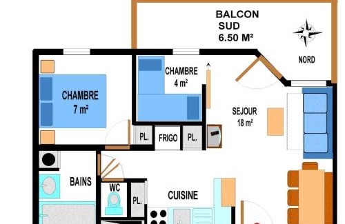 Val Cenis Apartment | Spacieux appartement 6 pers au pied des pistes avec balcon et parking – Val-Cenis - FR-1-508-8