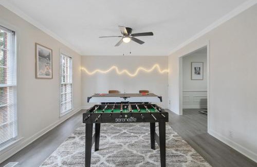 Terry Sanford House | Spacious Family Oasis with Hot Tub & Game Tables