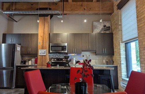 Exchange District Condo | Spacious Historic Loft in The Exchange, Steps to Waterfront & River