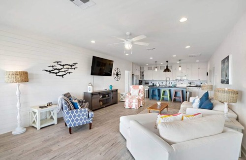 Surfside Beach House | Spacious Home with Game Room, Deck & Bunk Room