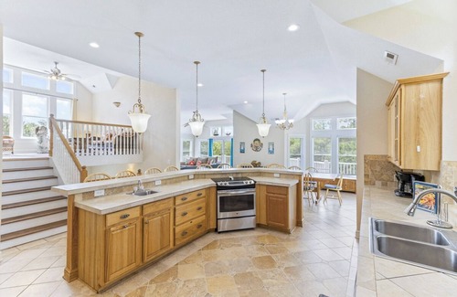 Corolla Village House | Spacious, pet-friendly oceanside Corolla home w/private pool & hot tub!