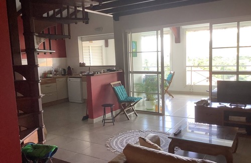 Trois-Ilets Apartment | Spacious T3 - Et.3 -Anse à l'Âne Sea view and bay of Fort de France - Trois Ilets